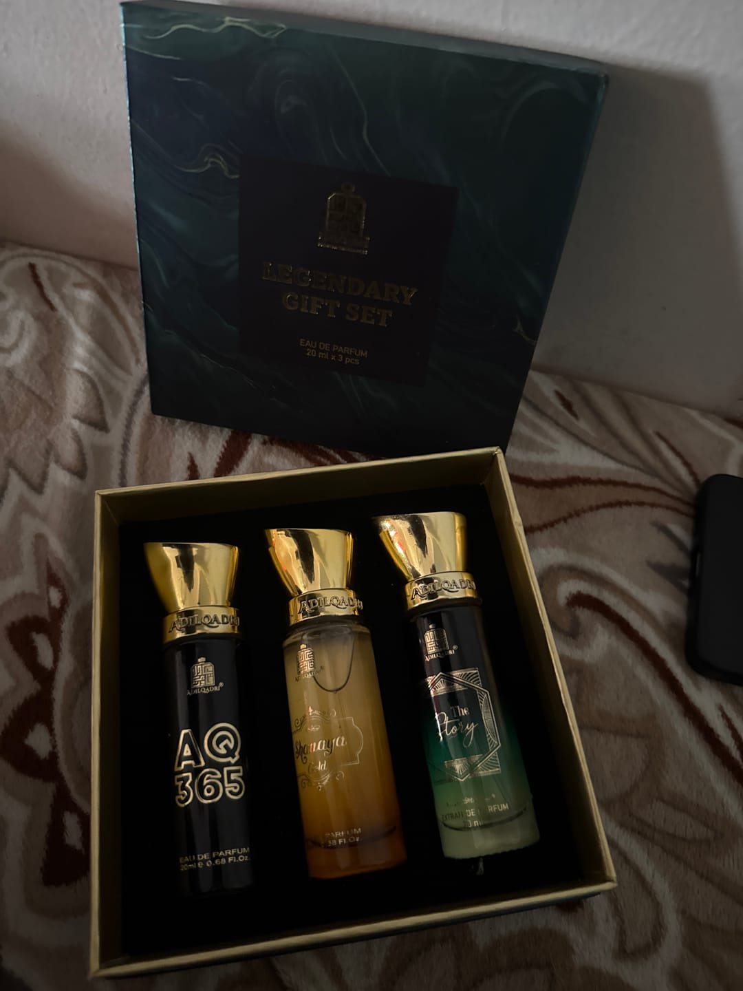 Customer photo review of Legendary Gift Set 3 Pcs Set of Premium Perfume Spray