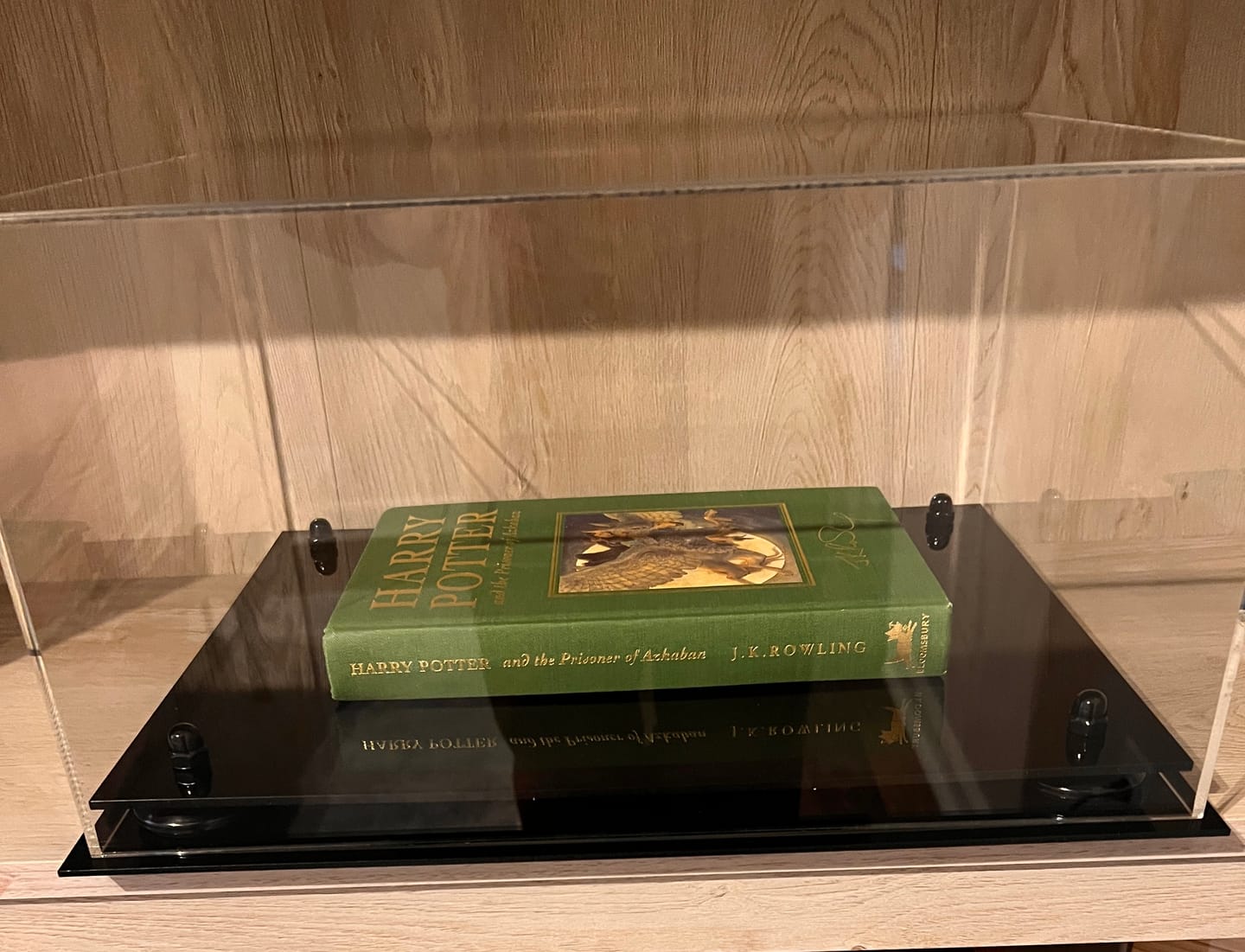 Customer photo review of Acrylic Book Display Case with Risers 15.25 X 12 X 8 - Clear (A026/V12)