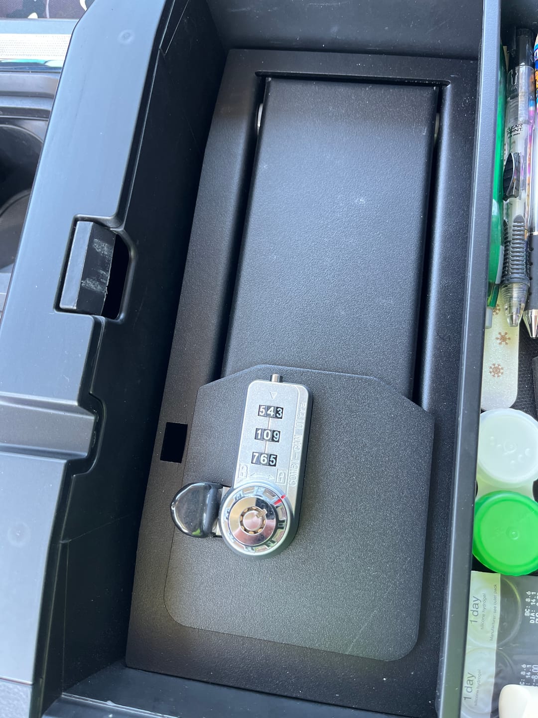 Customer photo review of E&G Console Vault for 2023+ Ford Super Duty (F-250, F-350, F-450)