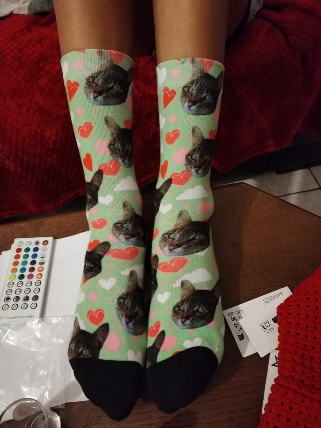 Customer photo review of Votre photo - Chaussettes personnalisées