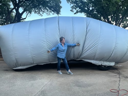 Customer photo review of SUV3 Cover + Cover Storage Bag + Installed Cinch Wand