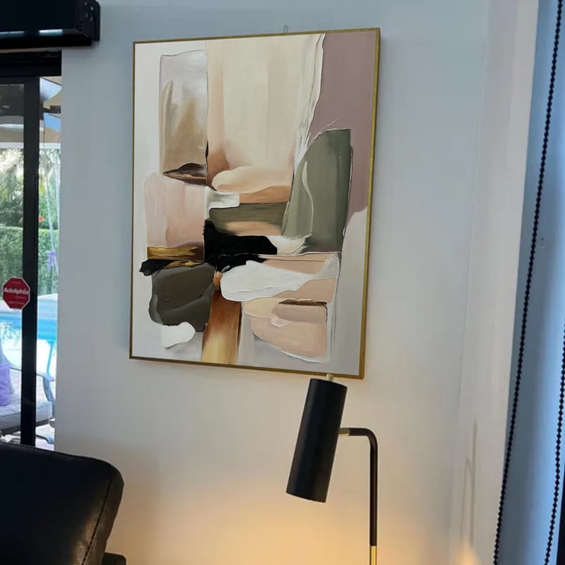 Customer photo review of Colorful Abstract Painting Canvas #AP110