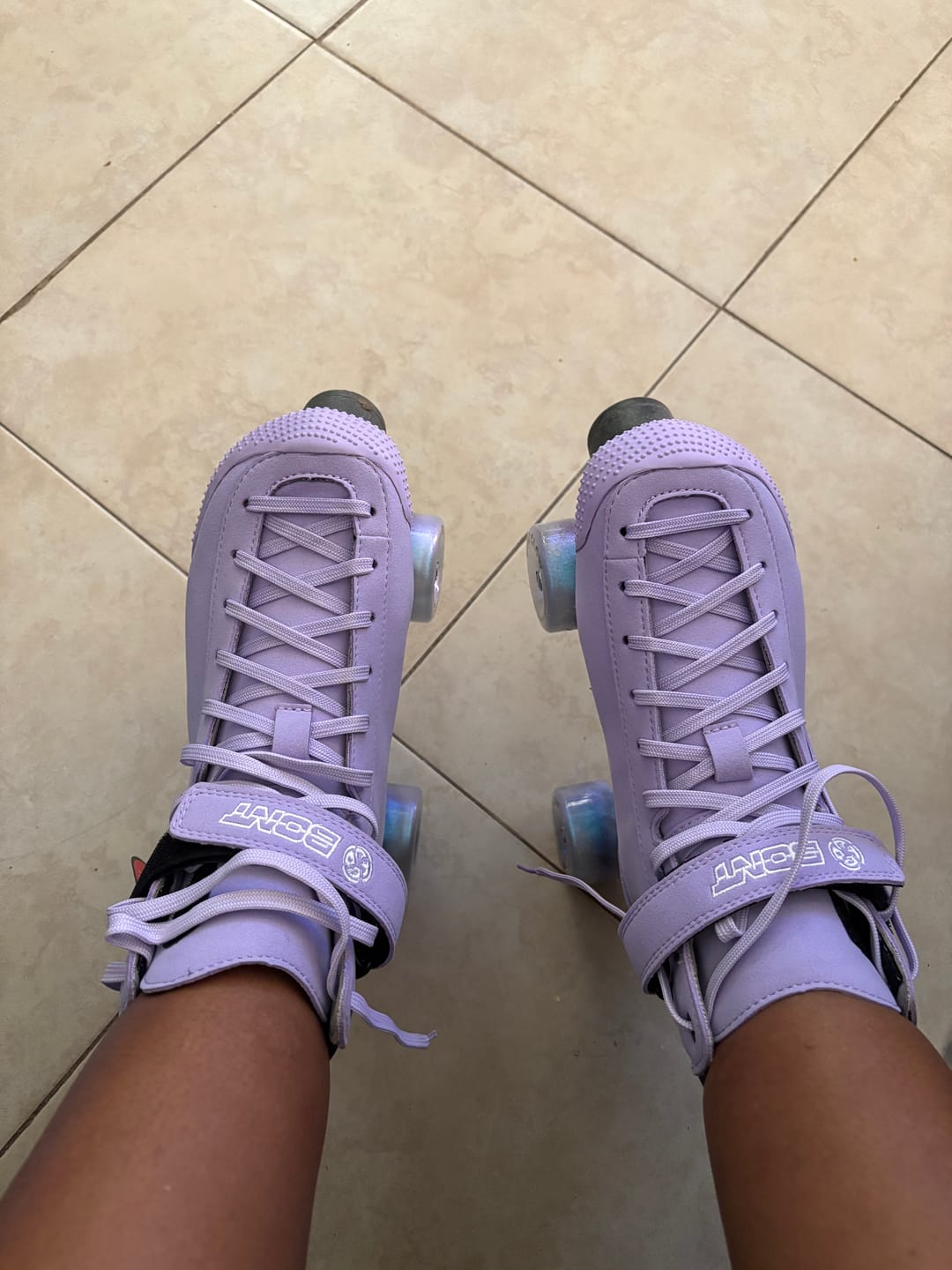Customer photo review of Glow™ Outdoor LED Roller Skate Wheels