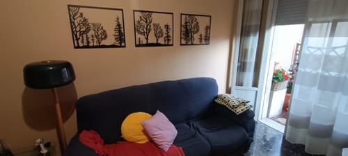 Customer photo review of Décoration Murale en Métal - Triptyque Forêt (V01)