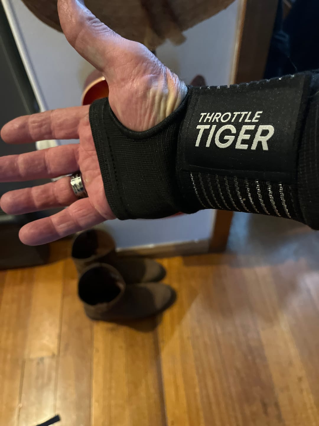 Customer photo review of Motorcycle Wrist Support - Ride Without Wrist Pain