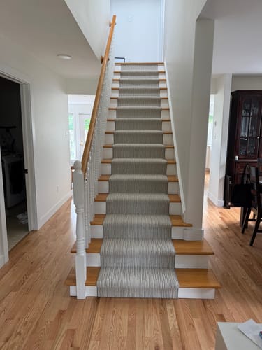 Customer photo review of Anderson Tuftex Chase Contemporary Modern Stair Runner