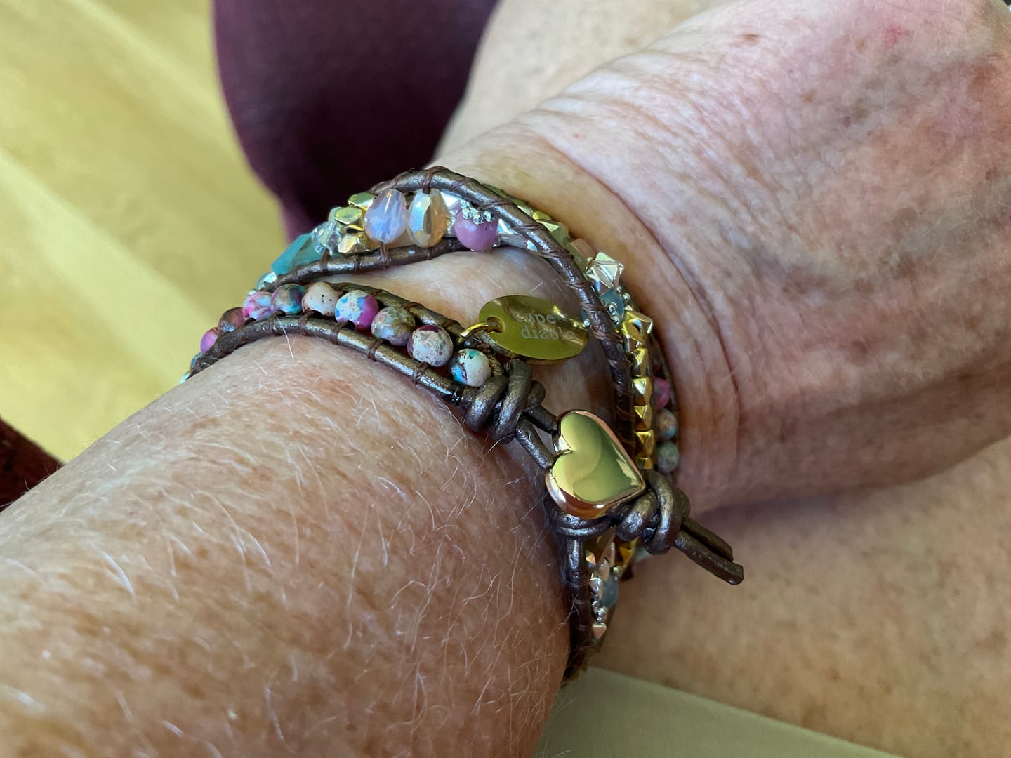Customer photo review of Imperial Heart Protection Wrap Bracelet
