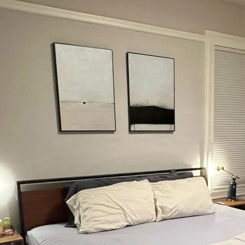 Customer photo review of Beige Wabi Sabi Canvas Art Set of 2 #WS046