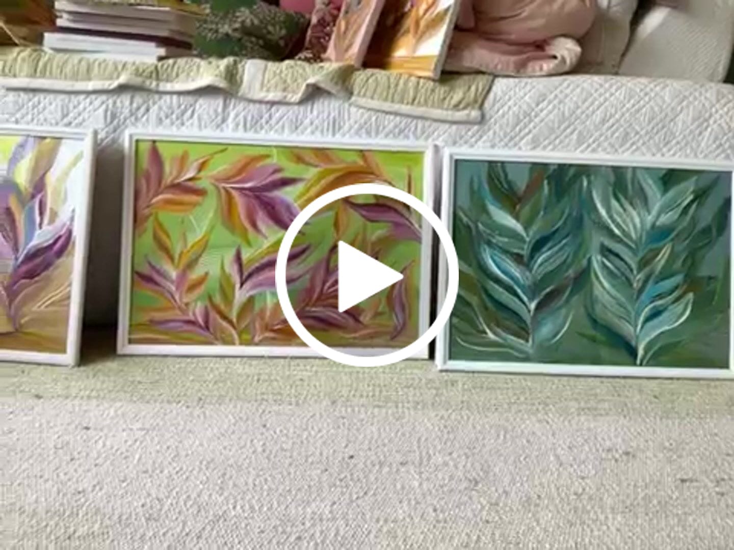 Customer video review of Artower® Bilderrahmen Vintage Weiß Holz Rahmen