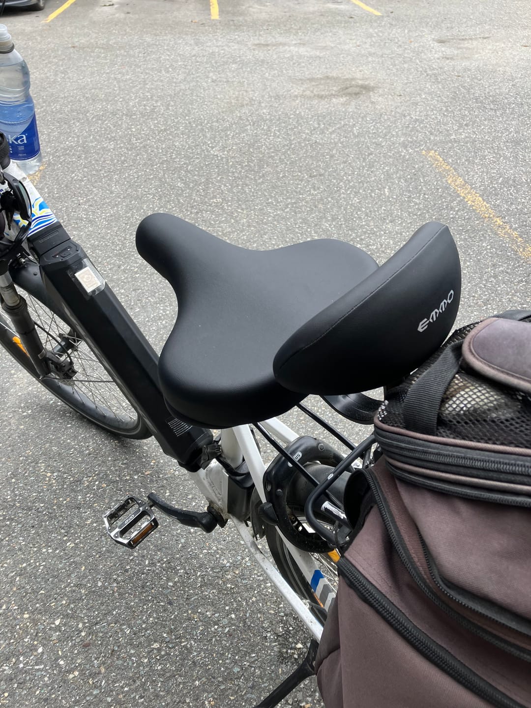 Customer photo review of Oversized Bike Seat with Backrest