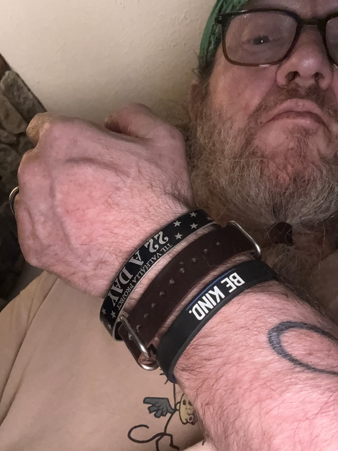 Customer photo review of Be Kind - Silicone Bracelet
