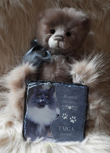 Customer photo review of We missen je - Gepersonaliseerde leisteen