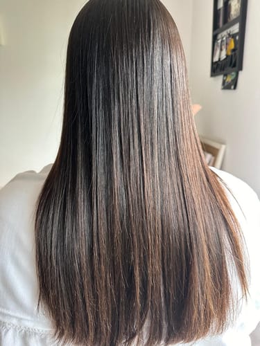 Customer photo review of Tratamiento reparador de cabello