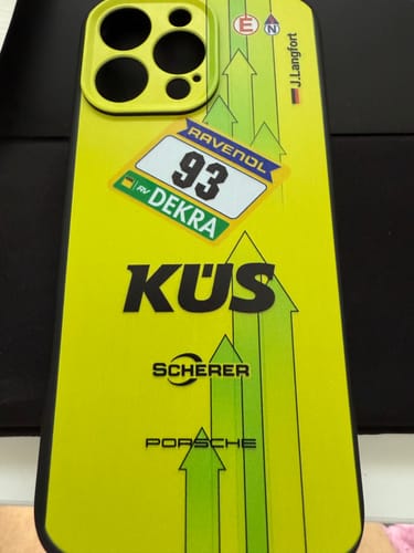 Kundenbewertung mit Foto zu Grello Porsche GT Livery - Individuelle Handyhülle für iPhone