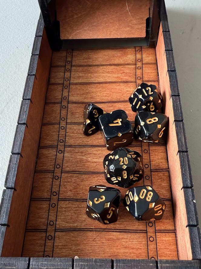 Customer photo review of Mystery Dice Set Subscription