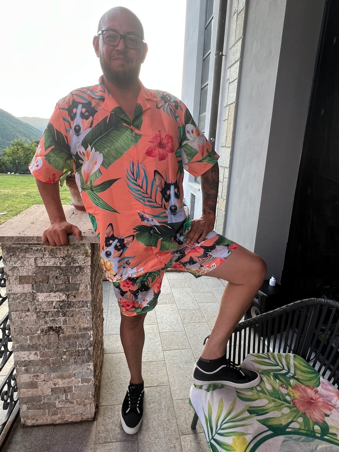 Customer photo review of La tua foto - Camicia hawaiana personalizzata