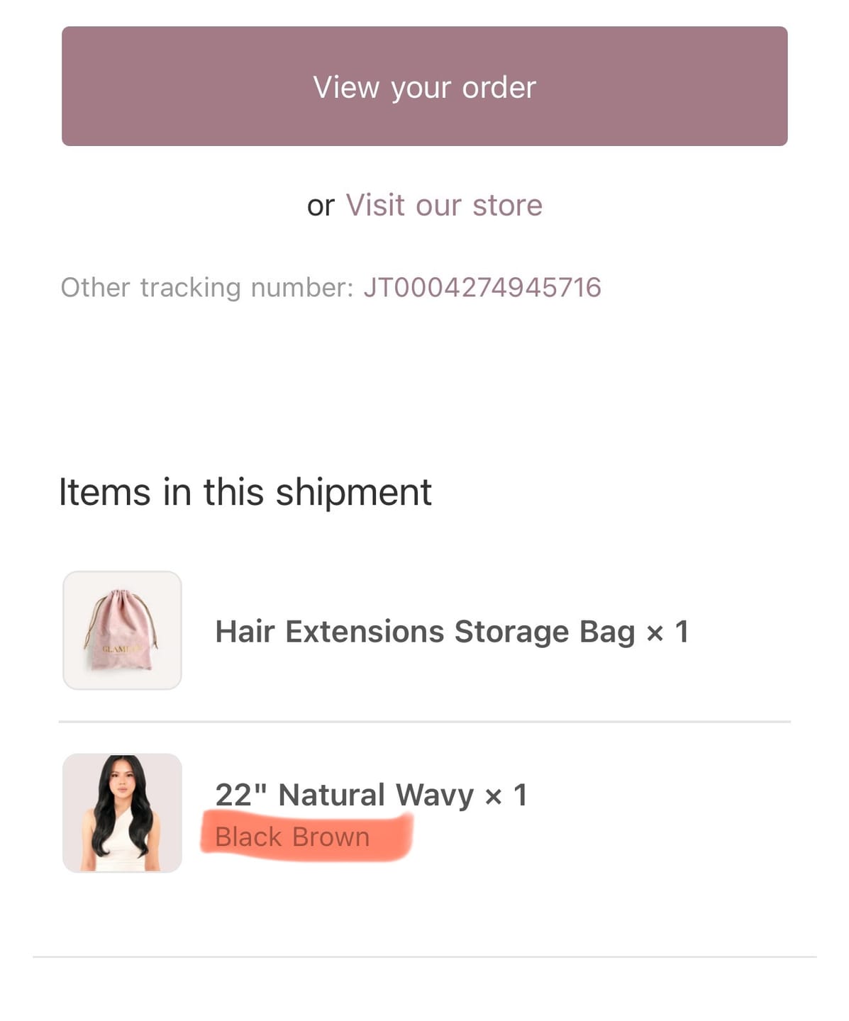 Customer photo review of 22" Natural Wavy