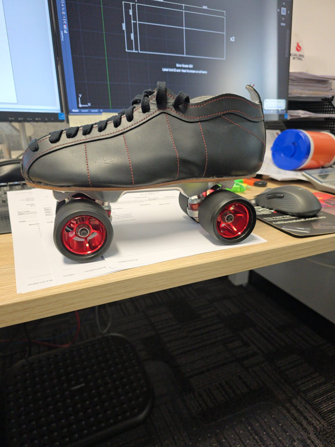 Customer photo review of Bont Royal Assassin Roller Skate Wheels