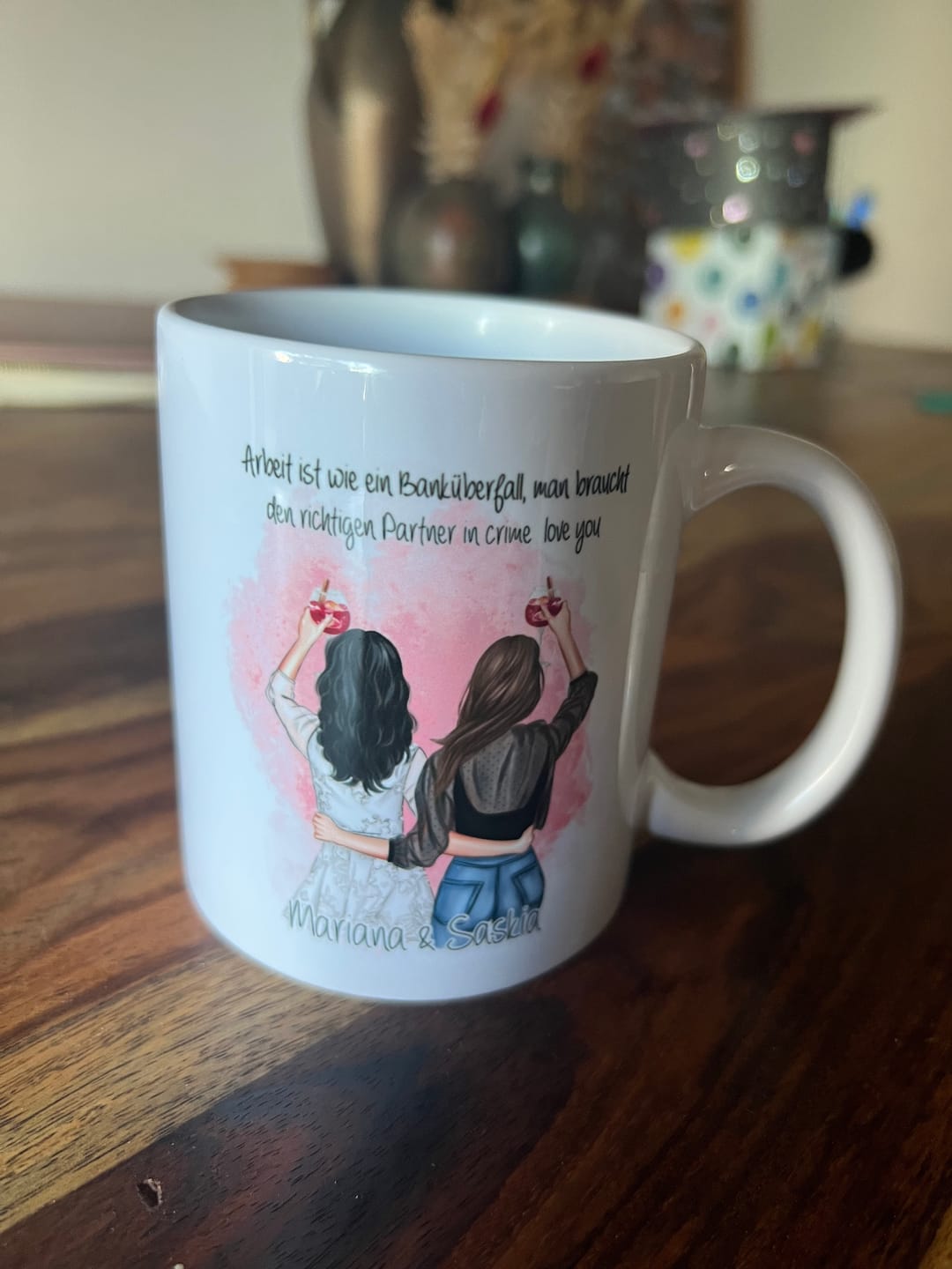 Customer photo review of Personalisierte 2-3 Freundinnen Tasse / Thermobecher Bestseller #1