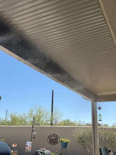 Customer photo review of The Patio Misting System Pro - 100 ft.