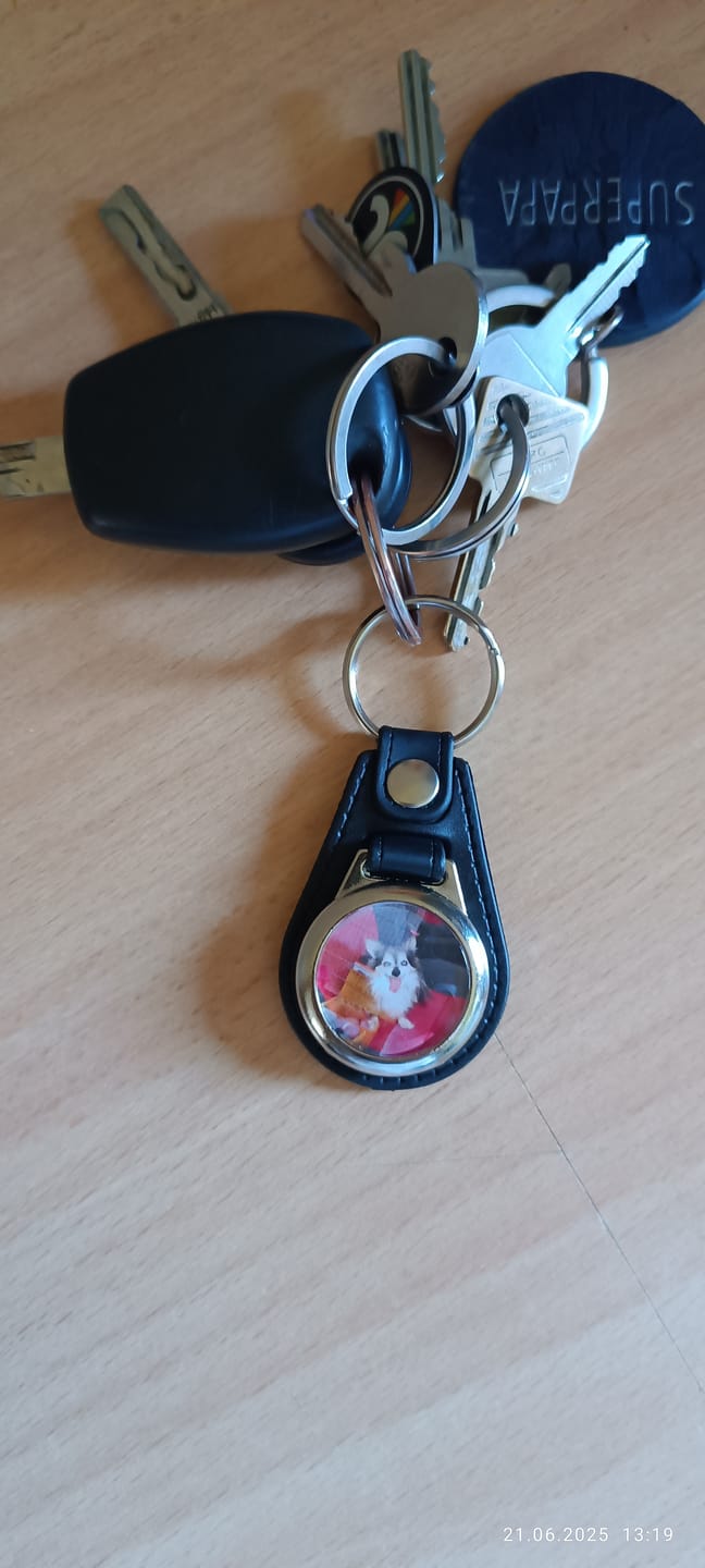 Customer photo review of Schlüsselanhänger-Bundle Leder 3x dein Foto für nur 19,90 €