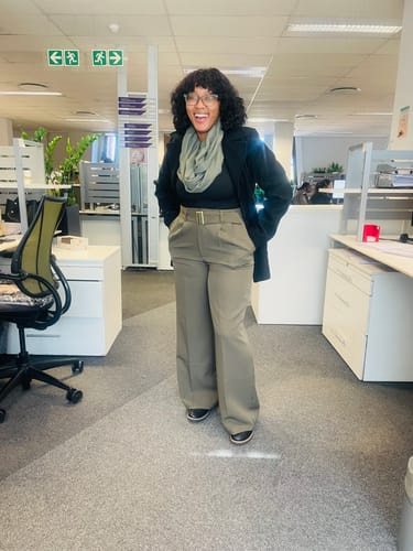 Customer photo review of Mongolian double drawn fringe