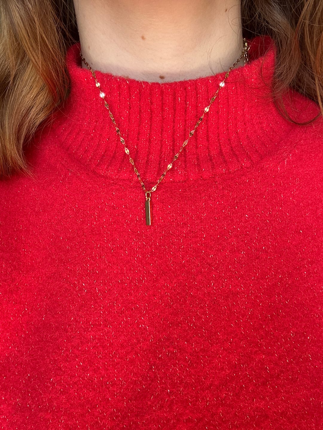 Customer photo review of Dainty Necklace