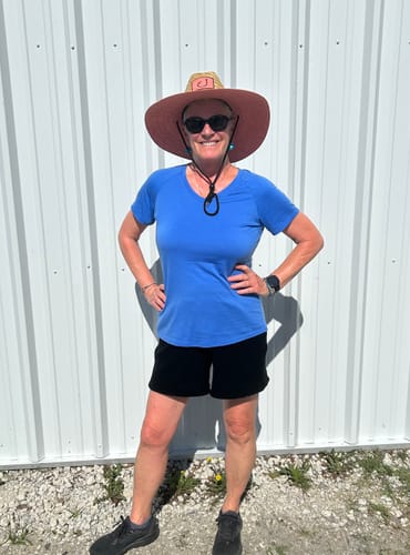 Customer photo review of Maisey Ribbed Shorts - Black