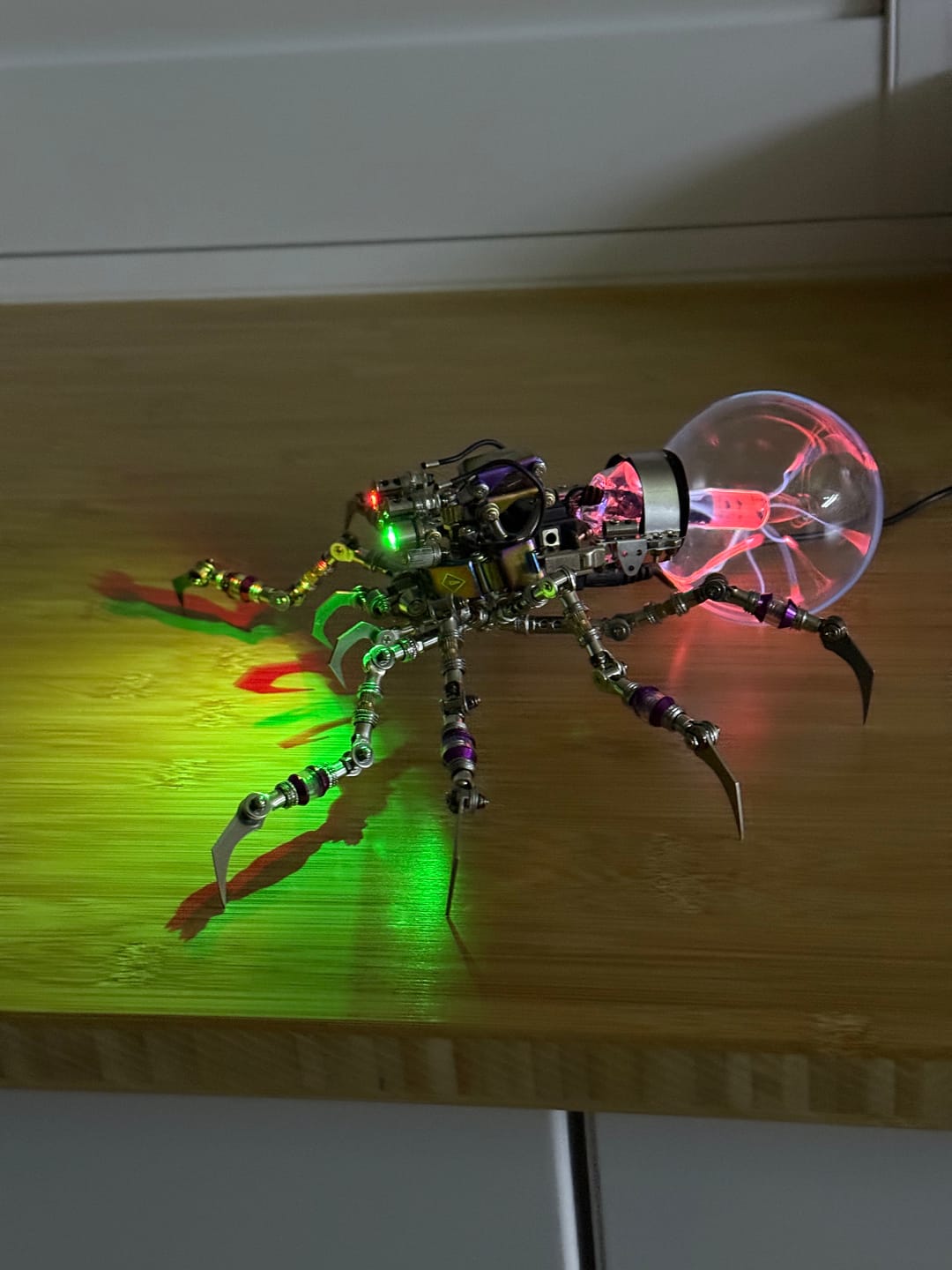 Customer photo review of Cyberpunk Plasma Ball Spider