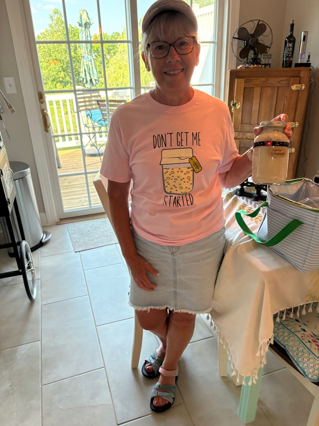 Customer photo review of Started T-Shirt