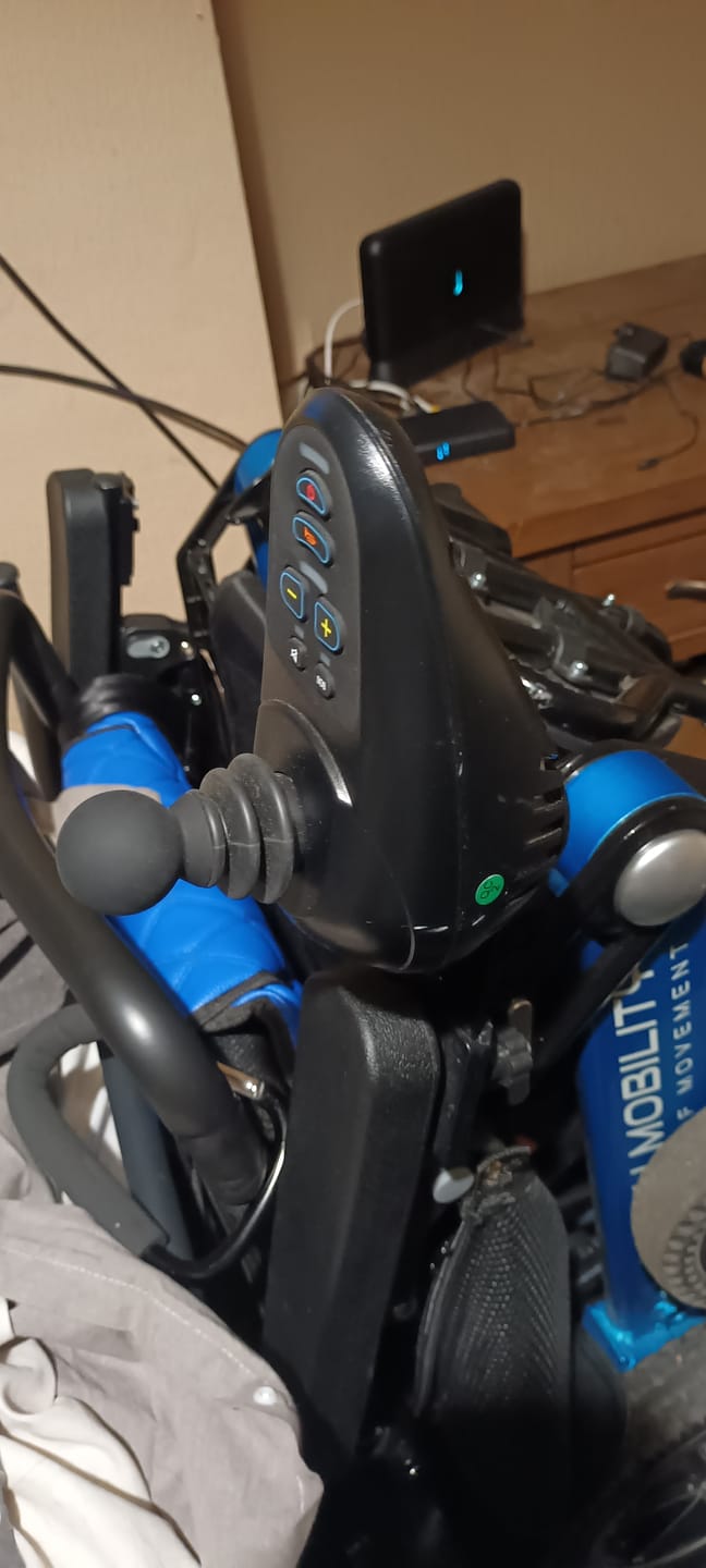Customer photo review of Golfball Joystick Handle for Electric Wheelchairs (Universal)