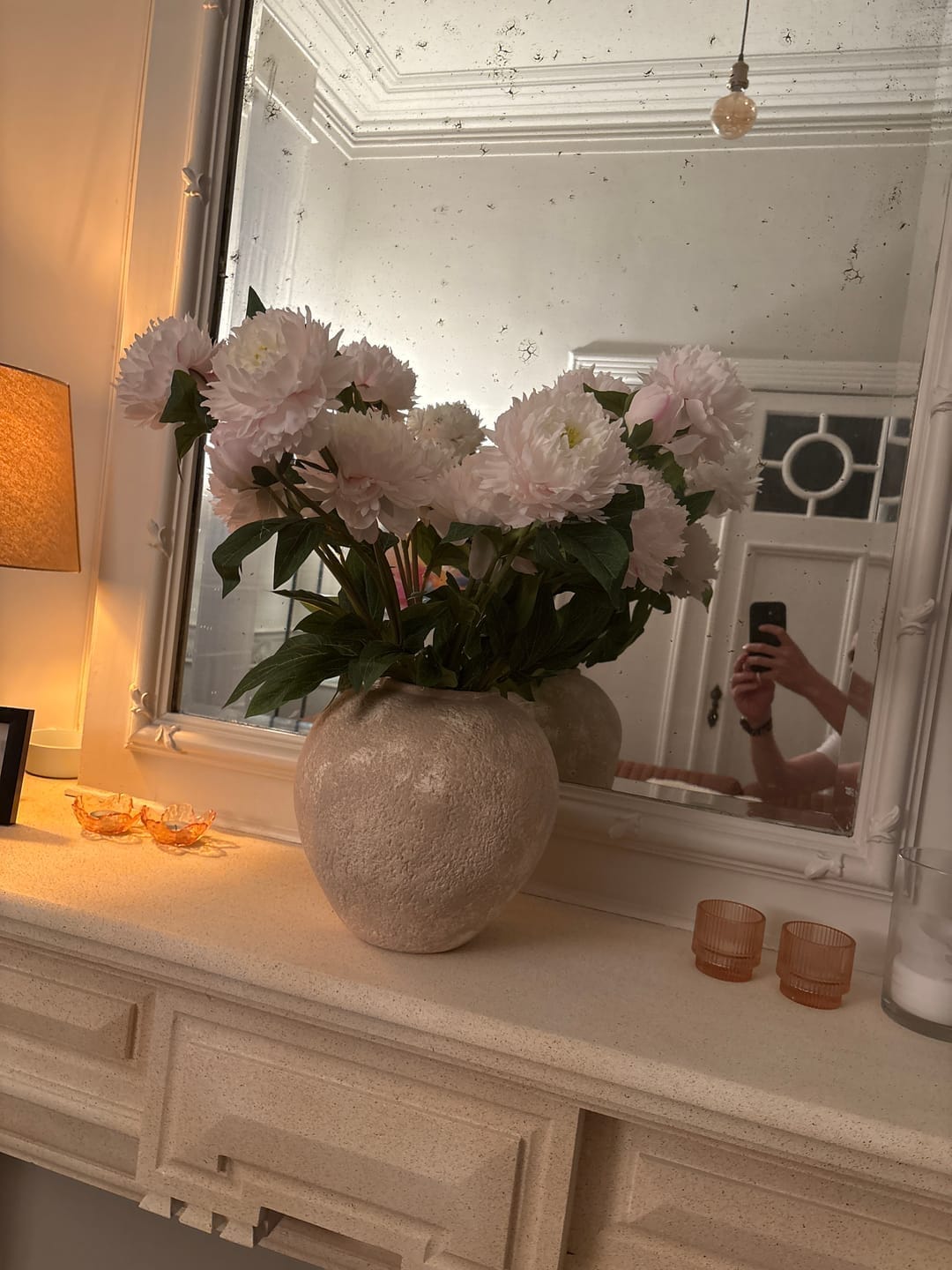 Customer photo review of Pivoines - Rose Pâle (6 tiges / 18 têtes de fleurs)