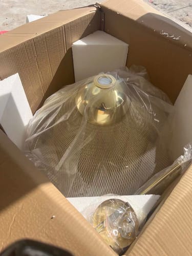 Customer photo review of WOW Mesh Uplight Vaulted Ceiling Pendant Chandelier-wow2069