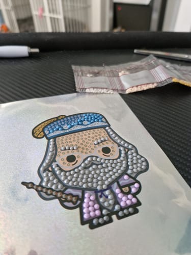 Customer photo review of Harry Potter Crystal Art Sticker Pack