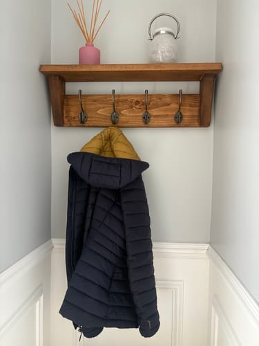 Customer photo review of Coat Rack 2 - 9 Hooks