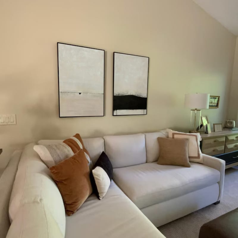 Customer photo review of Beige Wabi Sabi Canvas Art Set of 2 #WS046