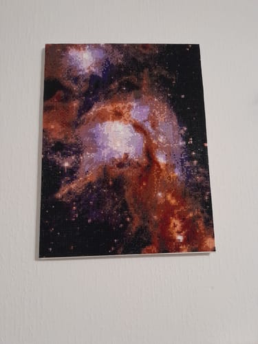 Kundenbewertung mit Foto zu Diamond Painting eigenes Bild
