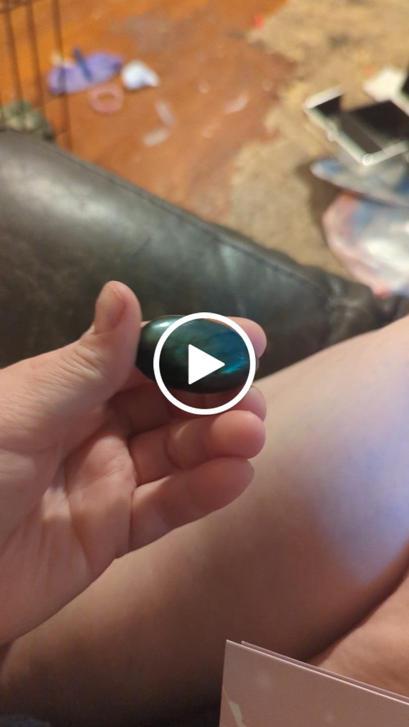 Customer video review of Labradorite Pocket Stone