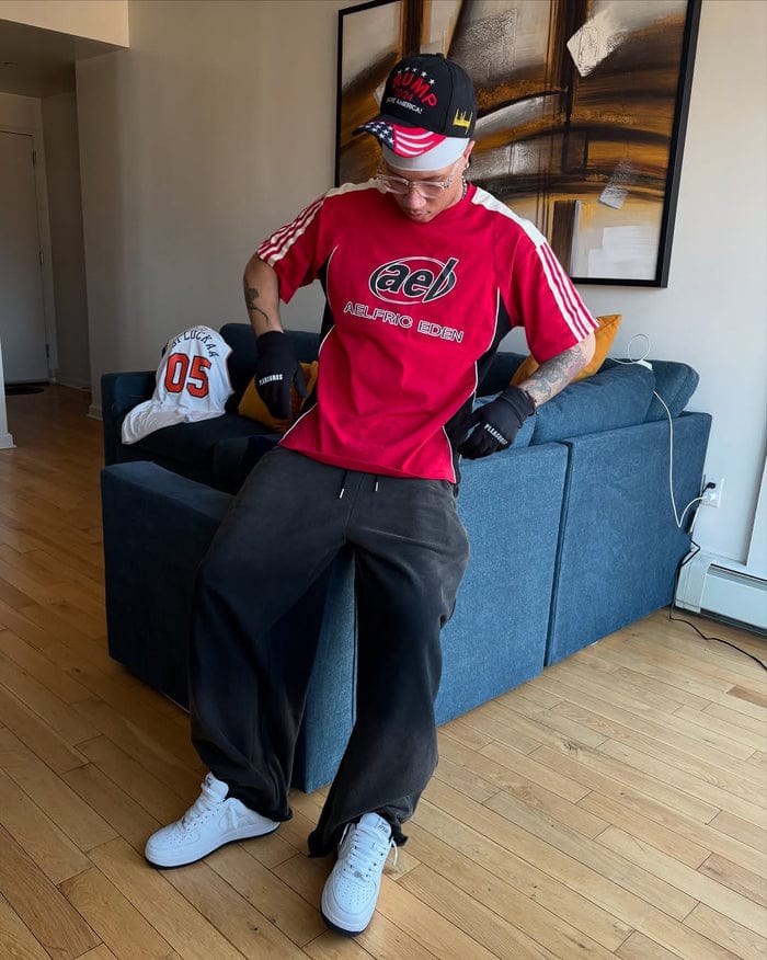 Customer photo review of Aelfric Eden Color Block Speedway Tee