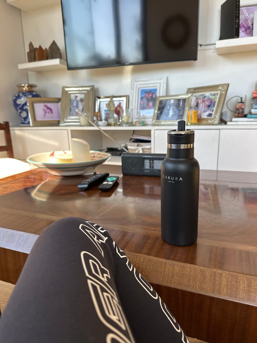 Customer photo review of Botella Térmica Sakura Acero Inoxidable 500 Ml Negra Mate