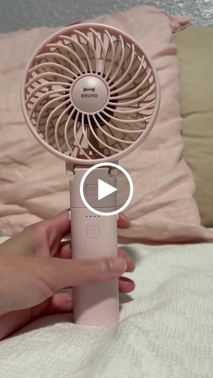 Customer video review of BRUNO Portable Mini Fan - Pink｜BDE029-PK
