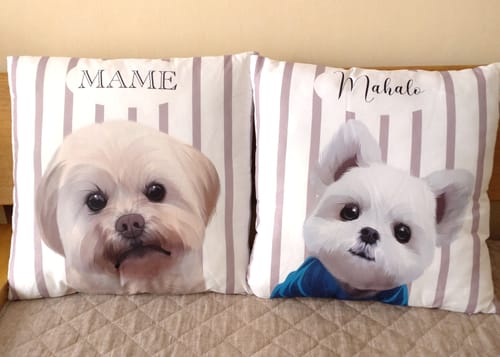 Customer photo review of Petcanva©オーダーメイド クッション