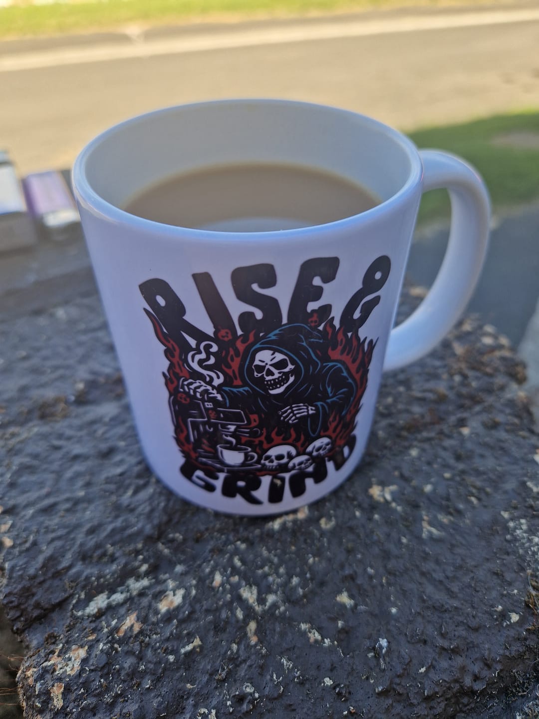 Customer photo review of Skull Crusher Coffee - Chocolate Hazelnut - 500g