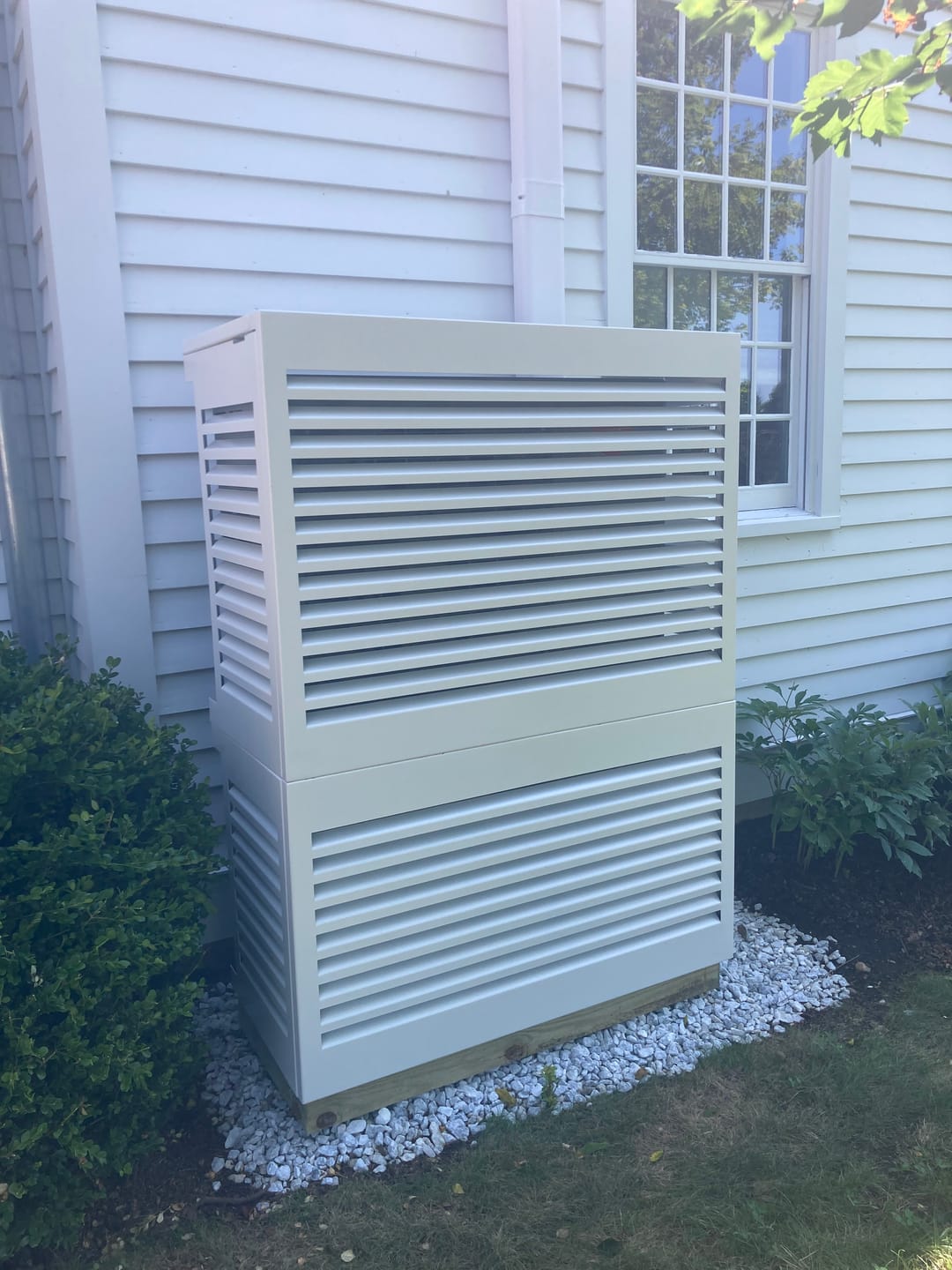 Customer photo review of Mini-Split AC Cover - White