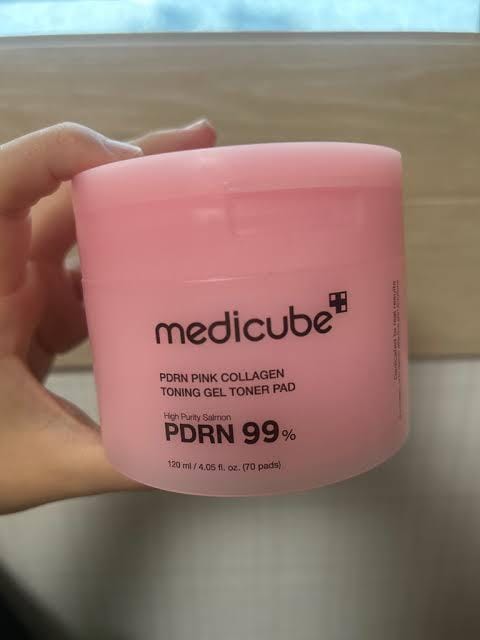 Customer photo review of MEDICUBE - PDRN Pink Collagen Toning Gel Pad 120ML | Pads Hidratantes