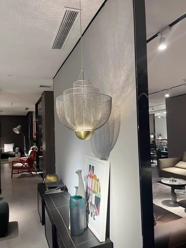 Customer photo review of WOW Mesh Uplight Vaulted Ceiling Pendant Chandelier-wow2069