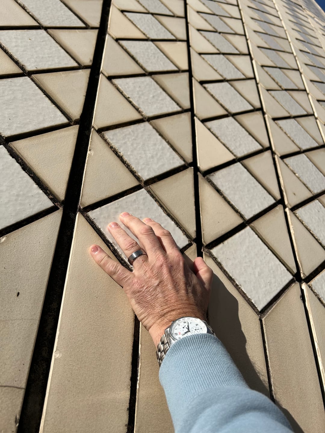 Customer photo review of The Forged - Silver Brushed Titanium Ring