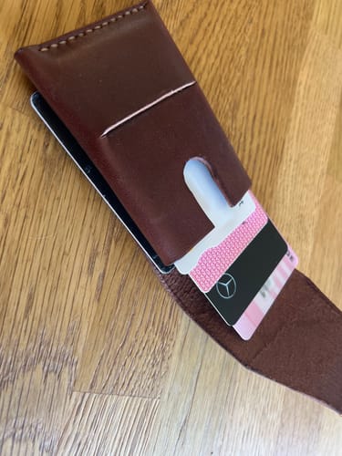 Customer photo review of Slimmad plånbok i äkta läder