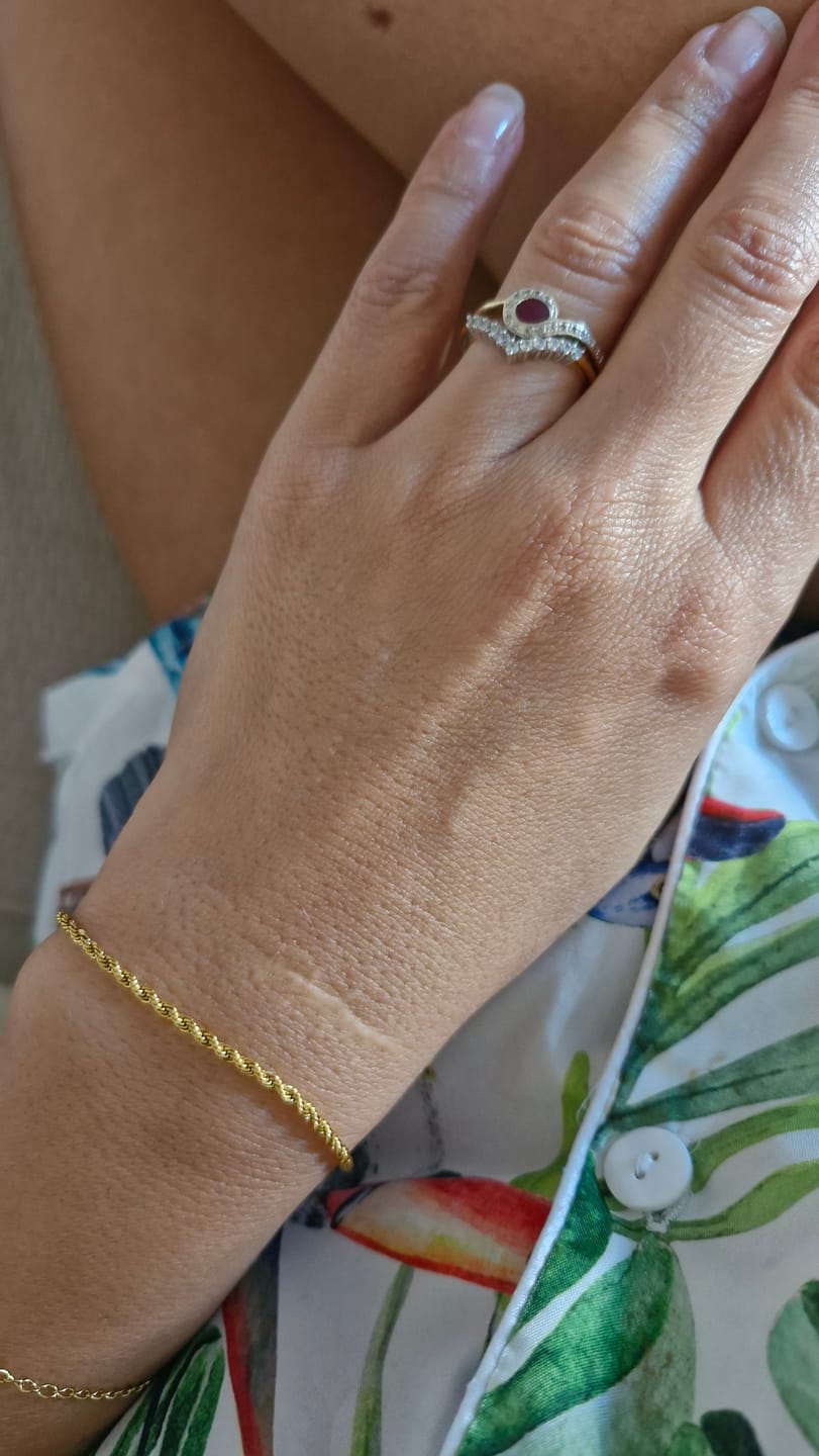 Customer photo review of Rope Chain Bracelet in Gold