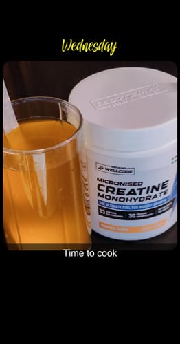 Customer photo review of Wellcore - Pure Micronised Creatine Monohydrate (307g, 83Servings) Tropical Tango